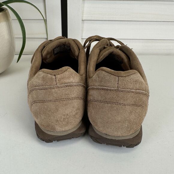 Skechers Bikers Curbed Memory Foam Walking Sneakers Brown Suede Shoes Size 9.5 - Picture 5 of 9